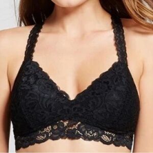 Xhilaration Racerback Bralette Black Lace Pullover Padded Bra